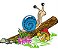 Matriz Bordado Caracol Feliz - Imagem 3
