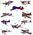 Matriz Bordado Coleção Aviões - Imagem 2