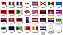 Matriz Bordado Conjunto Bandeiras Do Mundo - Imagem 2