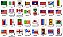 Matriz Bordado Conjunto Bandeiras Do Mundo - Imagem 4