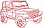 Matriz Bordado Conjunto Jeeps Contorno - Imagem 2