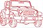 Matriz Bordado Conjunto Jeeps Contorno - Imagem 7
