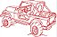 Matriz Bordado Conjunto Jeeps Contorno - Imagem 9