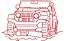 Matriz Bordado Conjunto Jeeps Contorno - Imagem 3