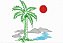 Matriz Bordado Coqueiros Na Praia - Imagem 8