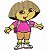 Matriz Bordado Dora Aventureira - Imagem 1