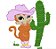 Matriz Bordado Macaquinha Cowgirls - Imagem 6