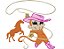 Matriz Bordado Macaquinha Cowgirls - Imagem 2