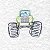 Matriz Bordado Monster Trucks Contorno - Imagem 3