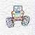 Matriz Bordado Monster Trucks Contorno - Imagem 2
