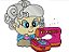 Matriz Bordado Mulher Bordando Lindo - Imagem 8