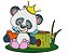 Matriz Bordado Pandinha Com Coroa - Imagem 9
