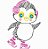 Matriz Bordado Pinguins Colorwork - Imagem 4