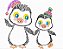 Matriz Bordado Pinguins Colorwork - Imagem 5