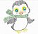 Matriz Bordado Pinguins Colorwork - Imagem 2