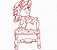 Matriz Bordado Redwork Grandes Amigos - Imagem 3