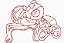 Matriz Bordado Redwork Grandes Amigos - Imagem 9