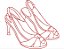 Matriz Bordado Sapatos E Sandálias Redwork - Imagem 9