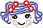 Matriz Bordado Aplique Rosto Lalaloopsy - Imagem 1