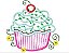 Matriz Bordado Aplique Cupcake 4 - Imagem 2