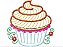 Matriz Bordado Aplique Cupcake 4 - Imagem 3