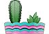 Matriz Bordado Cactus E Flores Felizes - Imagem 5