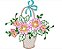Matriz Bordado Vaso Com Flores Contorno - Imagem 8