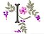Matriz Bordado Alfabeto Floral 18 - Imagem 9