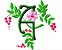 Matriz Bordado Alfabeto Floral 18 - Imagem 1