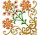 Matriz Bordado Cantos Florais Para Guardanapo - Imagem 8