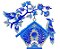 Matriz Bordado Casinha De Passarinhos Azul - Imagem 2