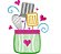Matriz Bordado Cozinha Feliz Rippled - Imagem 2