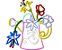 Matriz Bordado Aplique Regador Com Flores Alegre - Imagem 2