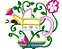 Matriz Bordado Aplique Regador Com Flores Alegre - Imagem 5