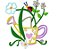 Matriz Bordado Aplique Regador Com Flores Alegre - Imagem 4