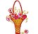 Matriz Bordado Vaso Com Flores Delicados - Imagem 8