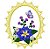 Matriz Bordado Flores Na Moldura - Imagem 4