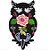 Matriz Bordado Bichinhos Silhueta Com Flores - Imagem 1