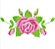 Matriz Bordado Rosas Com Botão - Imagem 3
