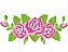 Matriz Bordado Rosas Com Botão - Imagem 5
