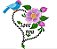 Matriz Bordado Passarinhos E Flores - Imagem 8