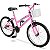 Bicicleta Aro 20 Dks Infantil Menina Criança Mtb Com Cesta - Rosa Claro - Imagem 1