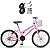 Bicicleta Aro 20 Dks Infantil Menina Criança Mtb Com Cesta - Rosa Claro - Imagem 2