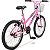 Bicicleta Aro 20 Dks Infantil Menina Criança Mtb Com Cesta - Rosa Claro - Imagem 5