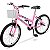 Bicicleta Aro 20 Dks Infantil Menina Criança Mtb Com Cesta - Rosa Claro - Imagem 7