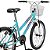 Bicicleta Aro 20 Dks Infantil Menina Criança Mtb Com Cesta - Tiffany - Imagem 6