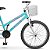 Bicicleta Aro 20 Dks Infantil Menina Criança Mtb Com Cesta - Tiffany - Imagem 4
