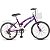 Bicicleta Feminina Infantil Aro20 Dks Dolphin C/Marcha Cesta - Roxo/ Branco - Imagem 2