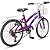 Bicicleta Feminina Infantil Aro20 Dks Dolphin C/Marcha Cesta - Roxo/ Branco - Imagem 3