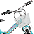 Bicicleta Feminina Infantil Aro 20 Dks Mindy C/Marcha Cesta - Azul Tiffany/ Branco - Imagem 6